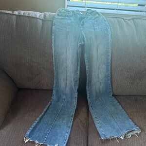 Stylish Blue Flared Women Jeans